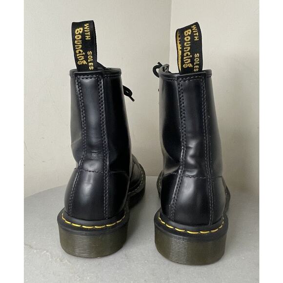 Dr. Martens 1460 8-Eye Lace Up Black Smooth Leather Boots Women US 6 | UK 4 - Picture 10 of 16